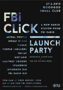 FBi CLiCK Launch Party Poster