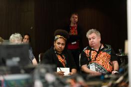 2 delegates sitting at 2019 CBAA Conference