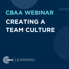 CBAA Webinar - Creating a Team Culture
