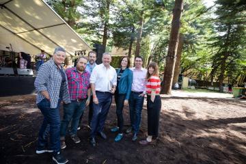 RTRFM Team with Anthony Albanese MP and Patrick Gorman MP at In The Pines