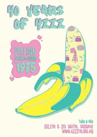 40 years of 4ZZZ poster